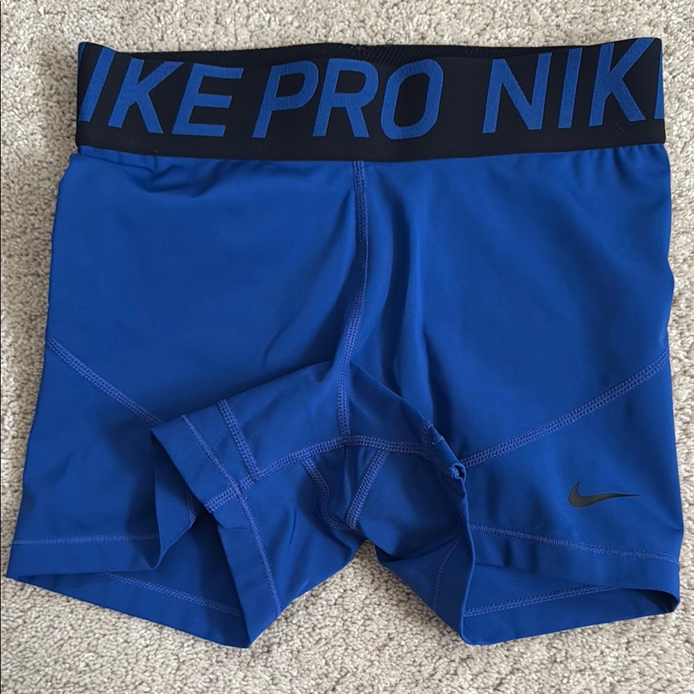 Nike Pro Blue Compression Shorts
